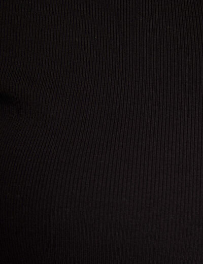 T-shirt met korte mouwen zwart vrouw