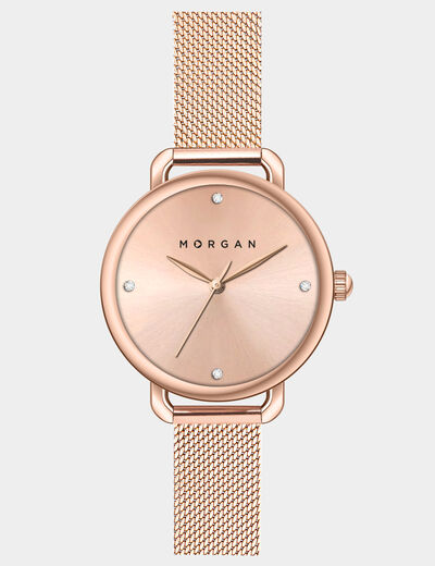 Montre classique rose femme