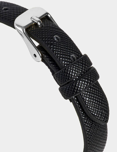 Montre classique couleur argent femme