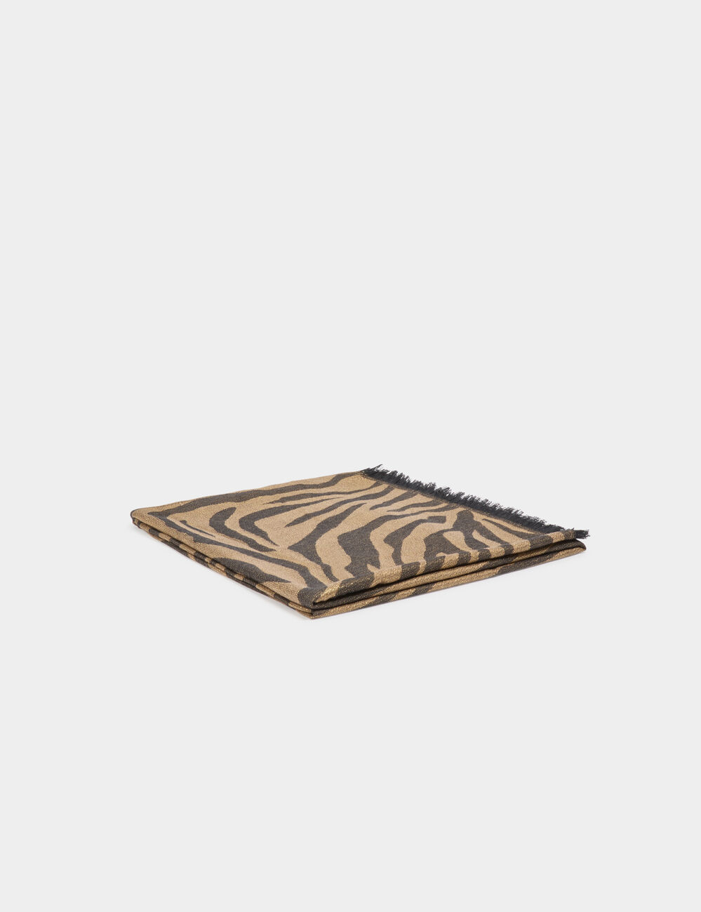 metallische zebrasjaal goudgeel vrouw Metallische zebrasjaal goudgeel vrouw