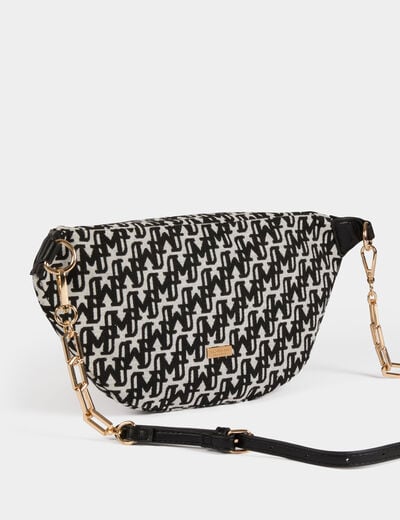 Monogram heuptas zwart vrouw