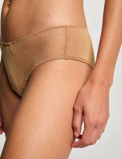 Kant shorty goudgeel vrouw