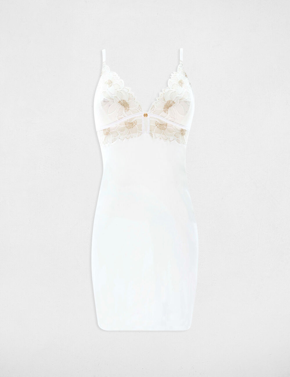 Nuisette en dentelle ivoire femme