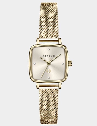 Montre jaune or femme