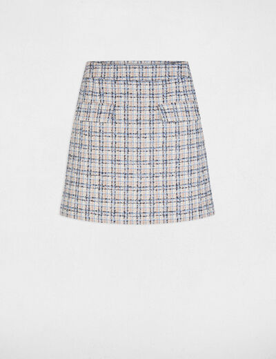 Korte zwierige rok meerkleurig vrouw