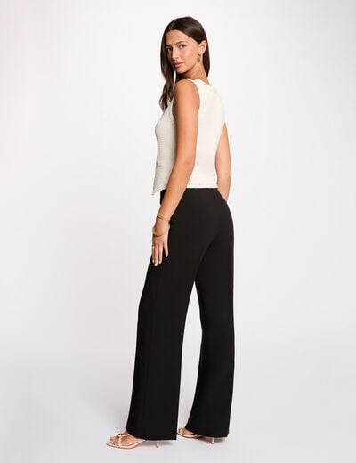 Gilet sans manches ivoire femme