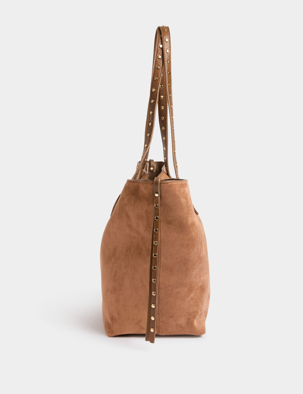 Tote bag suédine beige femme