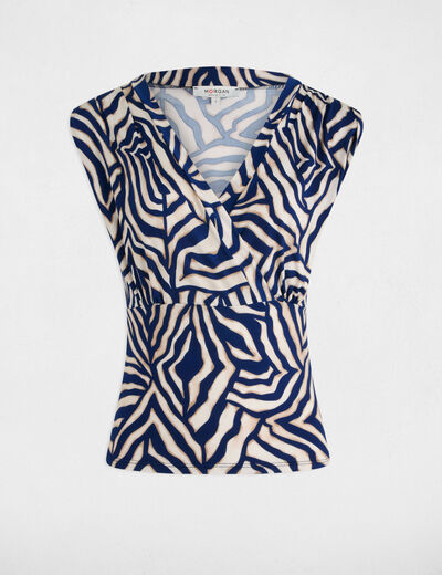 T-shirt manches courtes multicolore femme
