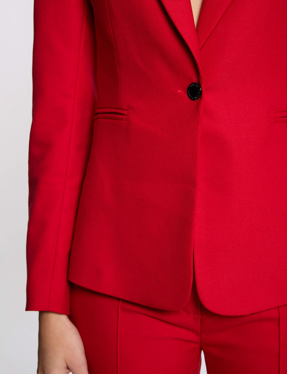 Halflange blazer rood vrouw