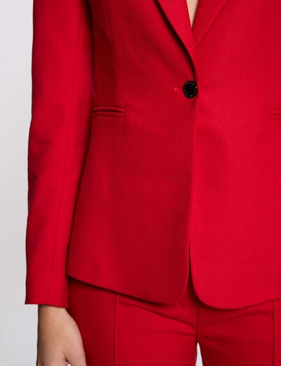 Halflange blazer rood vrouw