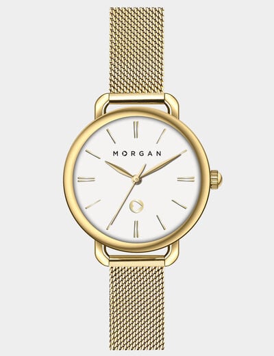 Montre jaune or femme