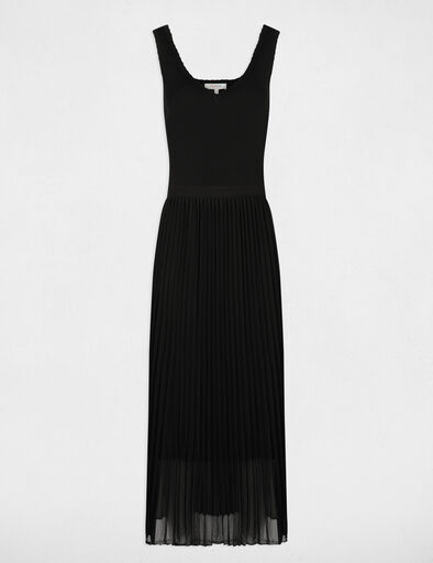 robe tricot longue cintree noir femme Robe tricot longue cintrée noir femme