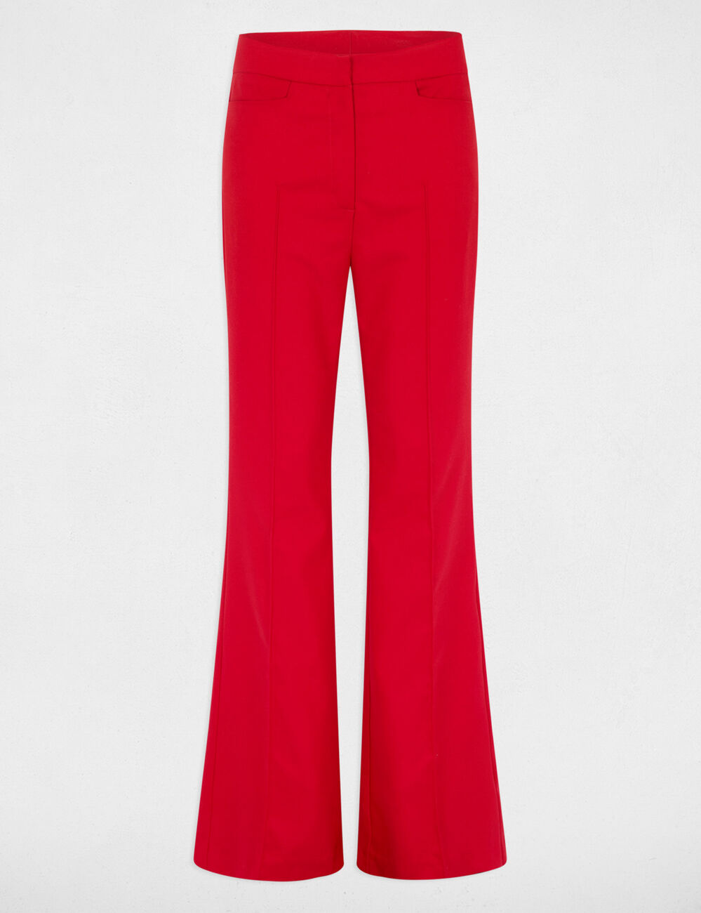 Bootcut broek rood vrouw