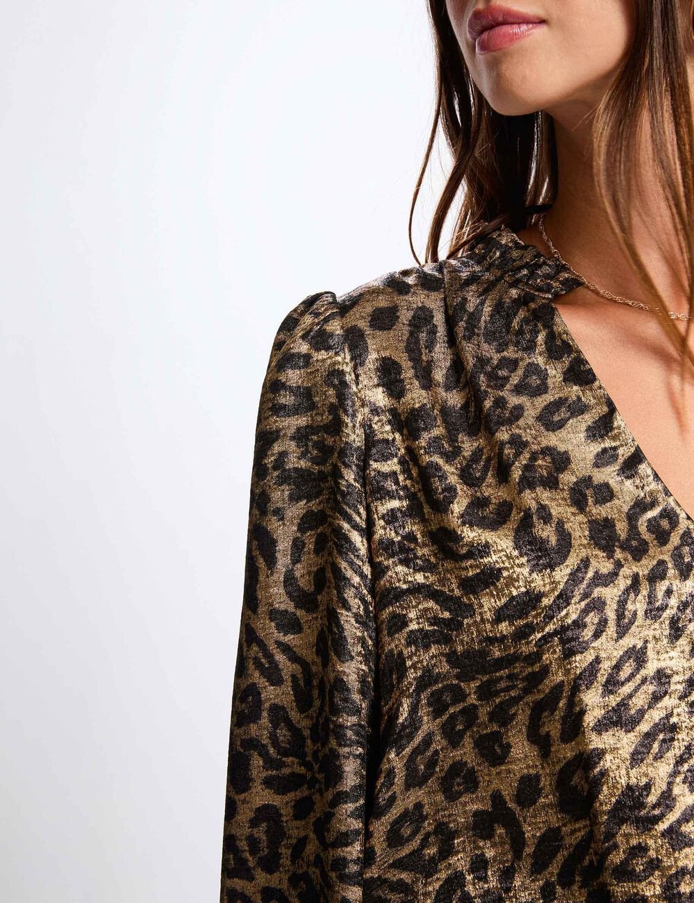 Robe courte ajustée multicolore femme