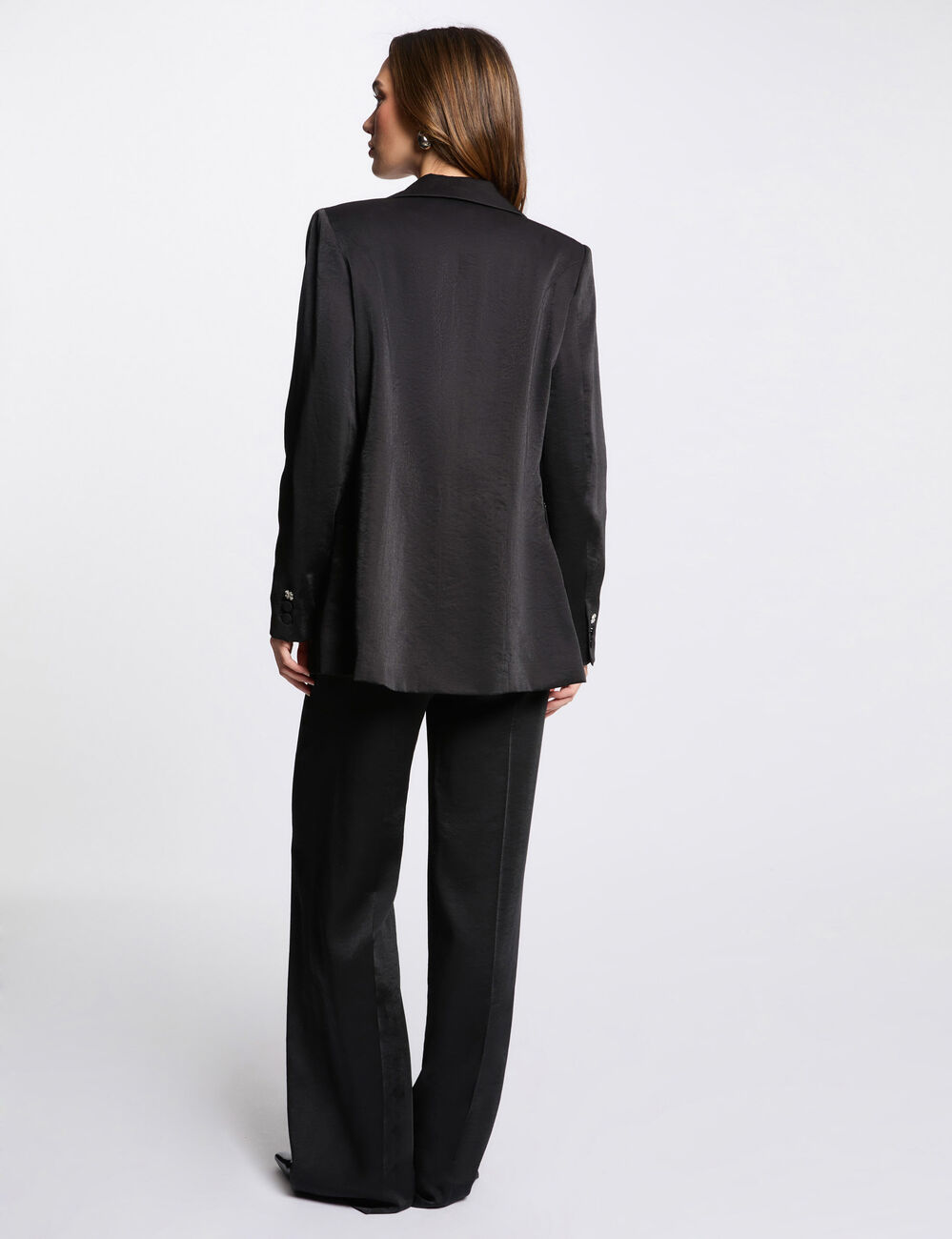Suèdine blazer zwart vrouw
