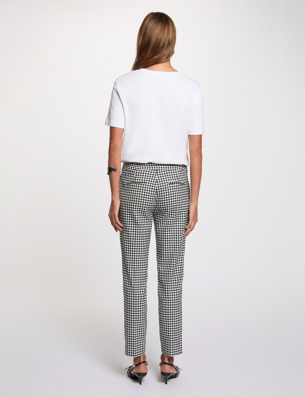 7/8 slim broek zwart vrouw