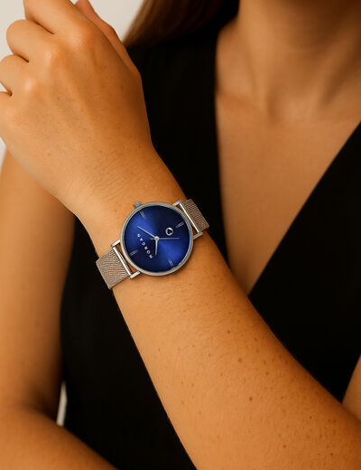Horloge couleur argent vrouw
