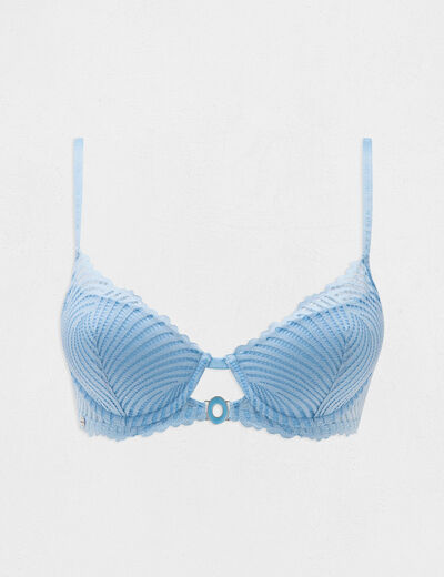 Soutien-gorge coques bleu femme