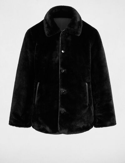 Doudoune r&eacute;versible noir femme