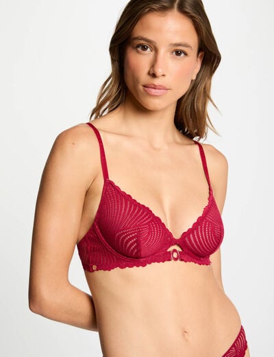 Beugelbeha bordeaux vrouw