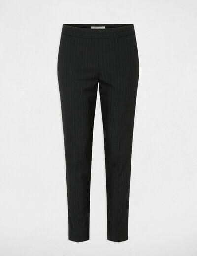 7/8 slim broek zwart vrouw