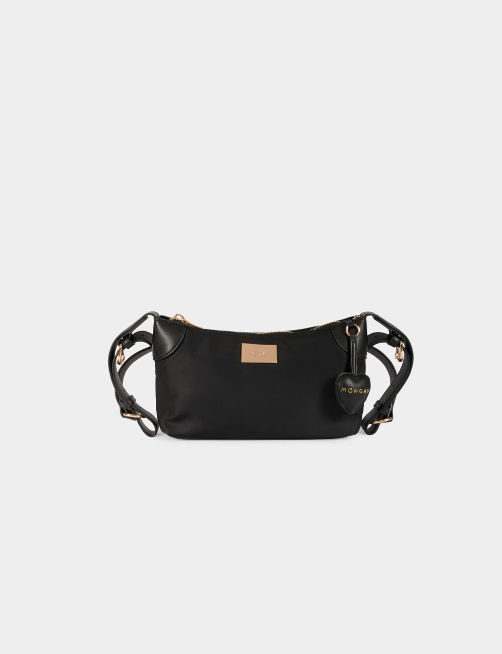 Sac nylon similicuir noir femme