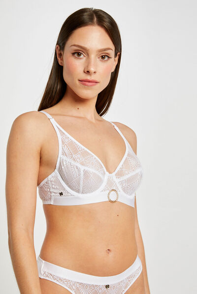Soutien-gorge armatures blanc femme