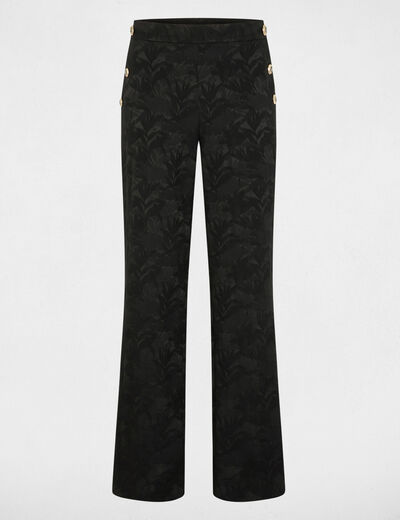 pantalon slim taille haute noir femme Pantalon slim taille haute noir femme