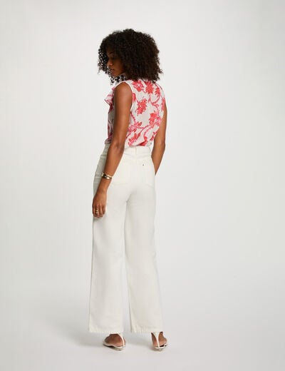 Chemise manches courtes multicolore femme