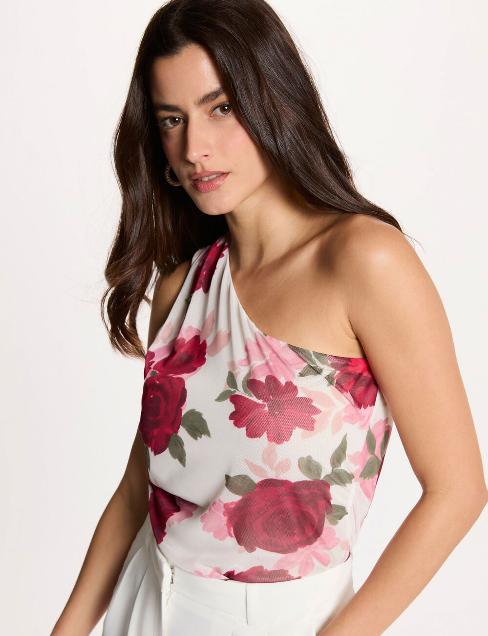 T-shirt sans manches multicolore femme