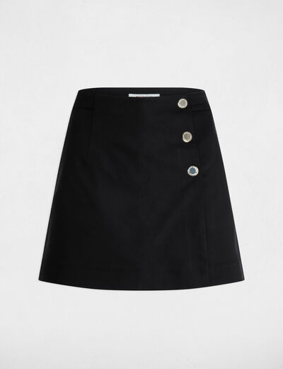 Korte short-rok zwart vrouw