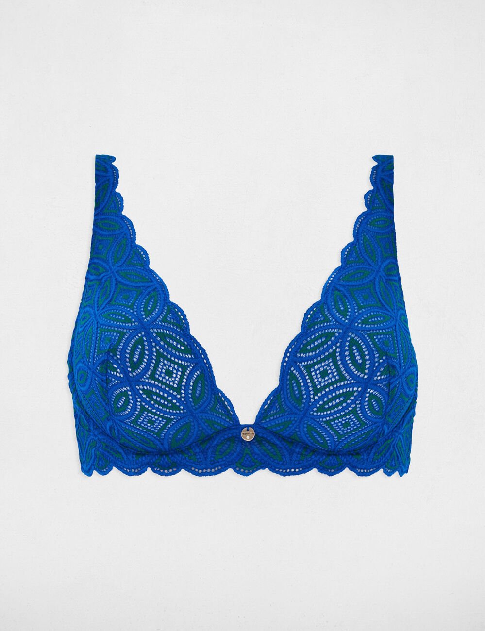 Beugelbeha bleu vrouw