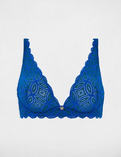 Beugelbeha bleu vrouw