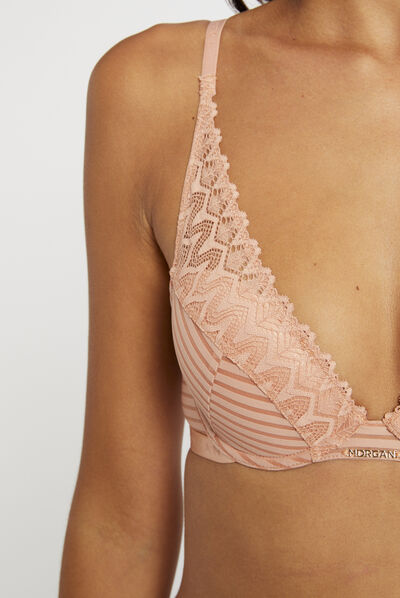 Soutien-gorge coques beige femme