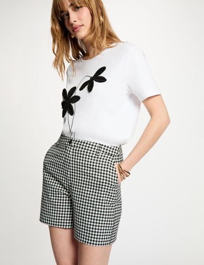High-waist short zwart vrouw