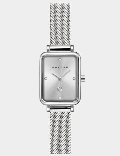 Montre couleur argent femme