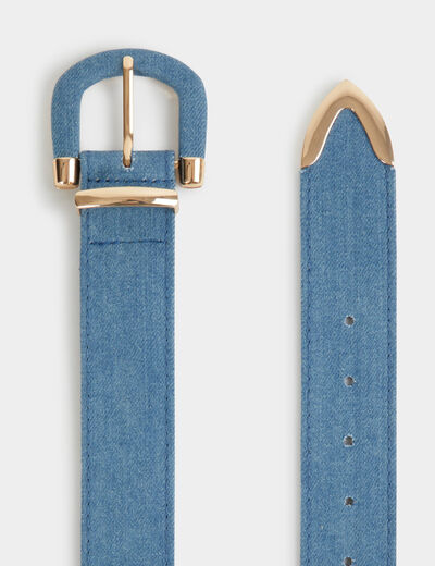 Ceinture jean denim stone femme