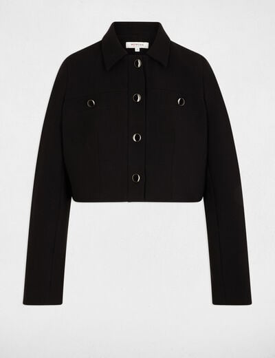 Veste ajust&eacute;e sans manches noir femme