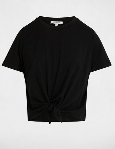T-shirt manches courtes noir femme