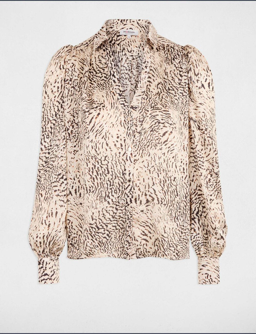 Blouse met lange mouwen meerkleurig vrouw