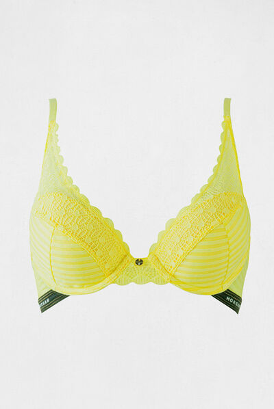 Soutien-gorge coques jaune femme
