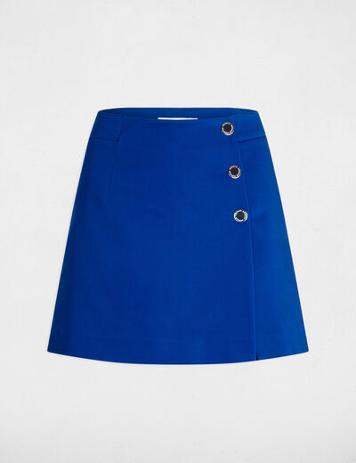 Korte short-rok bleu electrique vrouw