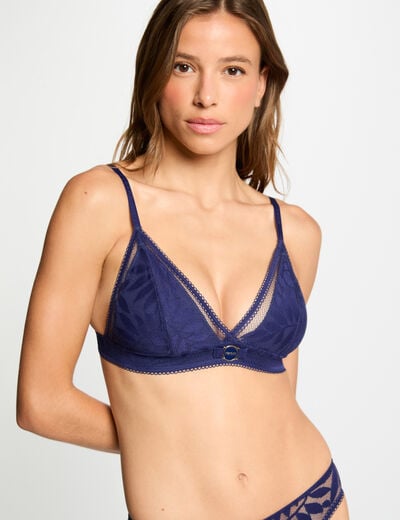 Zachte beha marineblauw vrouw
