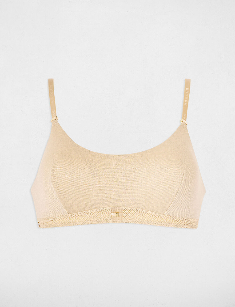 Bh met fijne bandjes beige vrouw