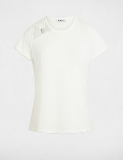 t shirt manches courtes blanc femme T-shirt manches courtes blanc femme