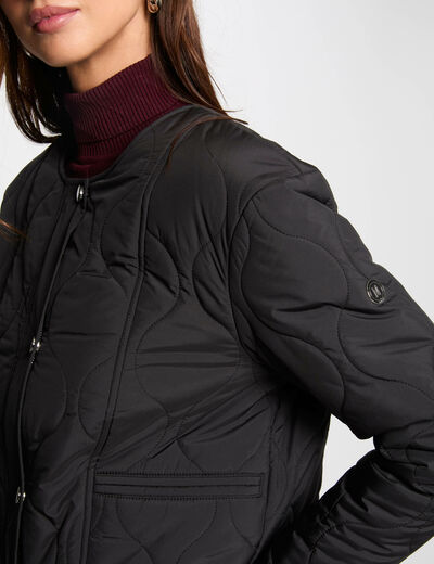 Doudoune courte noir femme