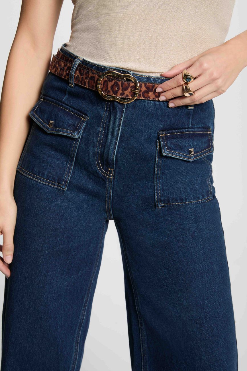 Riem met luipaardprint meerkleurig vrouw