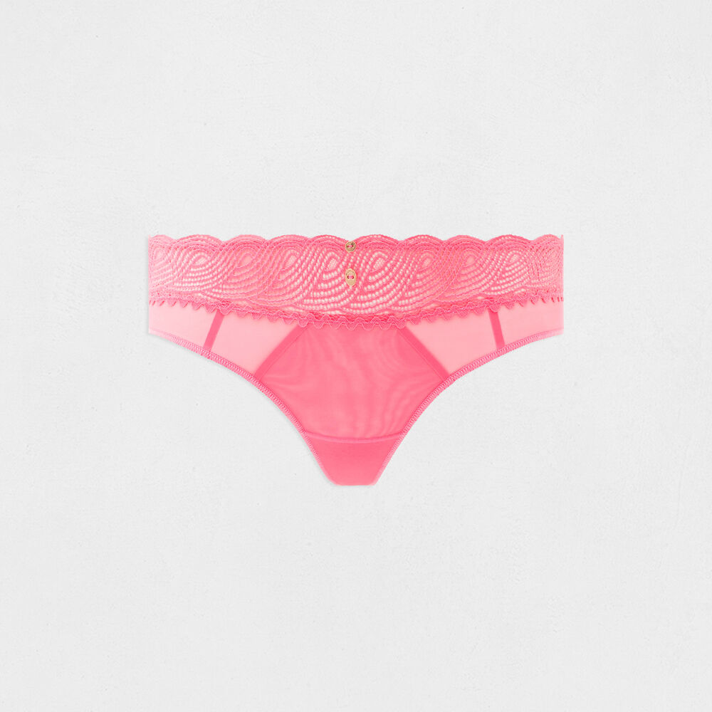 Shorty van kant roze vrouw