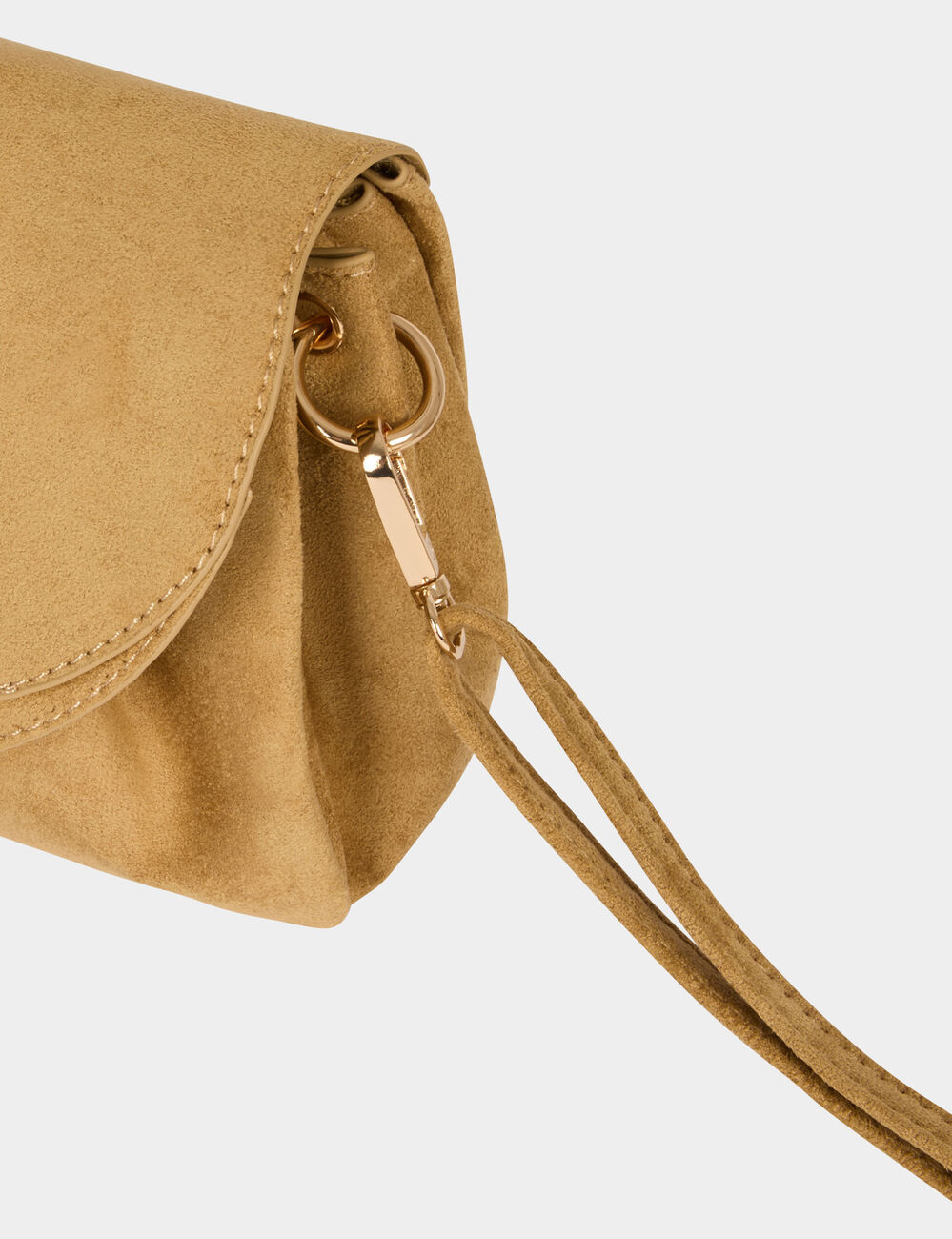 Soepele su&egrave;delook tas beige vrouw