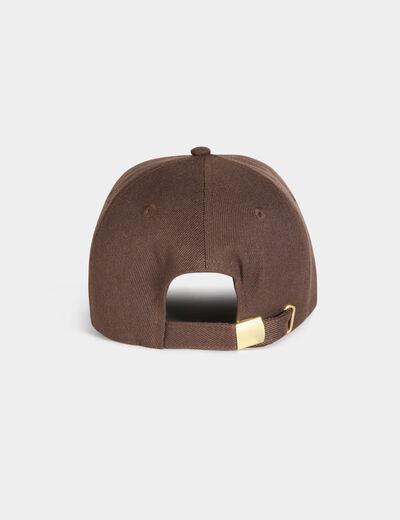 Pet met strass donker bruin vrouw